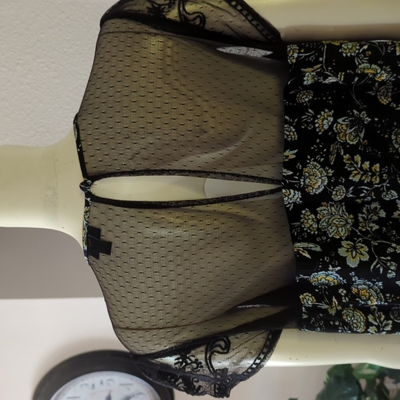 Torrid lace front gauze midi dress - Picture 7 of 13